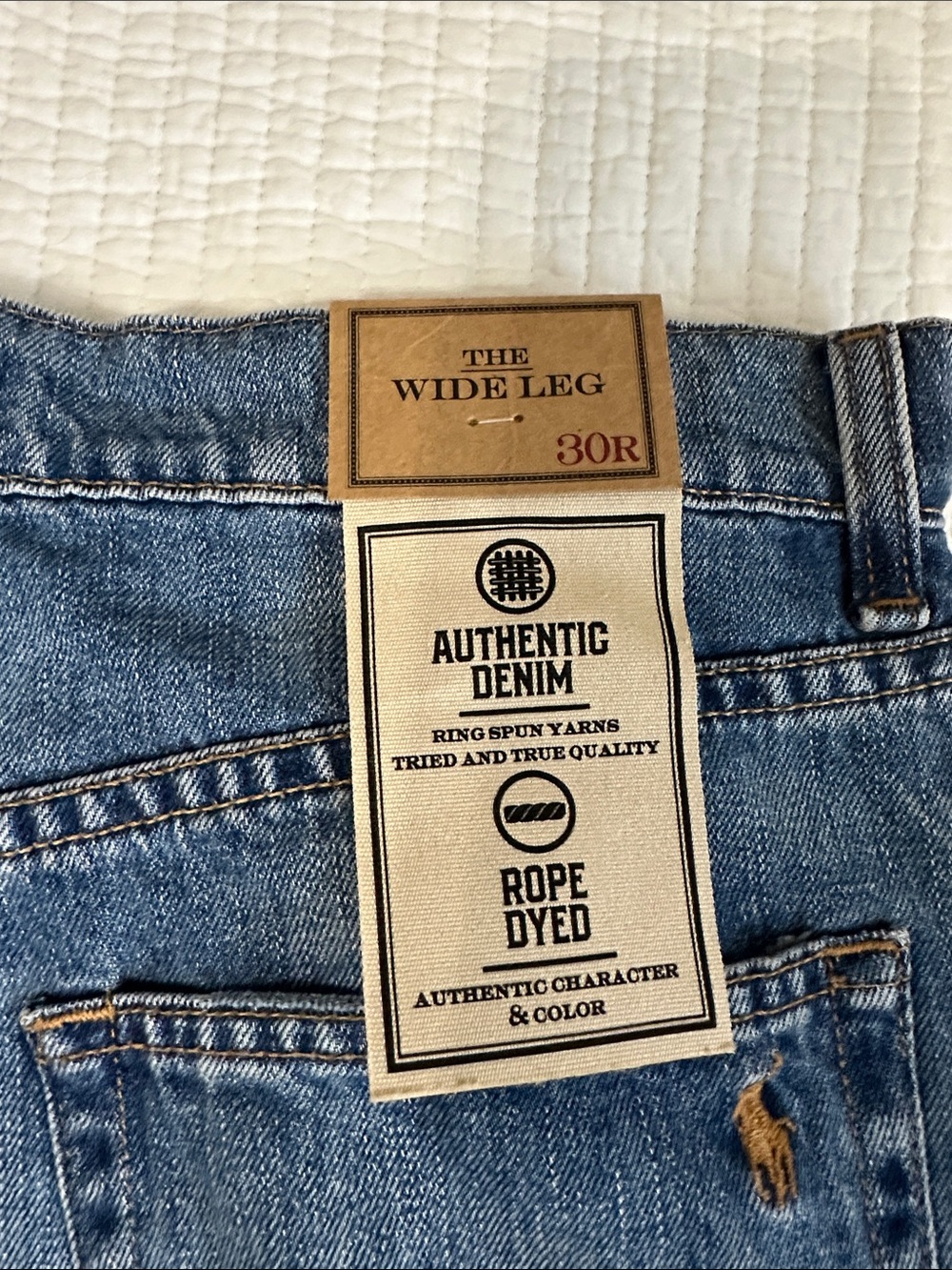 Polo by Ralph Lauren Medium Blue Wide-Leg Jeans - Picture 6 of 11